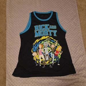 Rick and Morty Kids Tank Top - Black and Blue